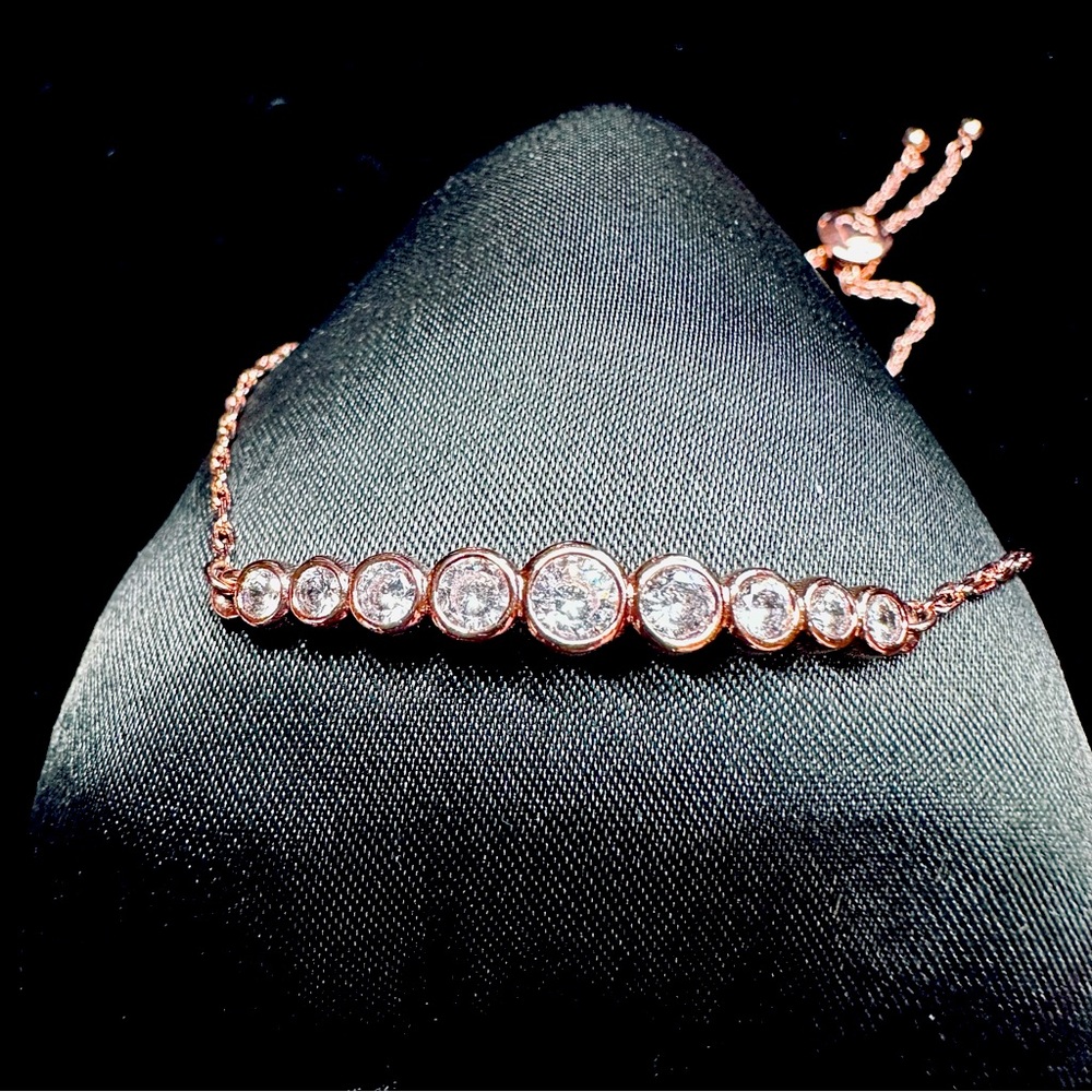 Kate Spade - Full Circle Rosegold Adjustable Slider Bracelet